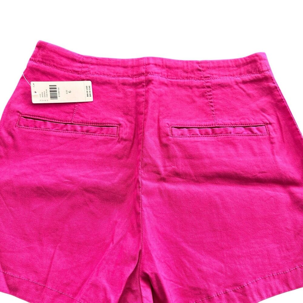 NWT Anthropologie Maeve 6 high rise bright pink shorts - Picture 11 of 12